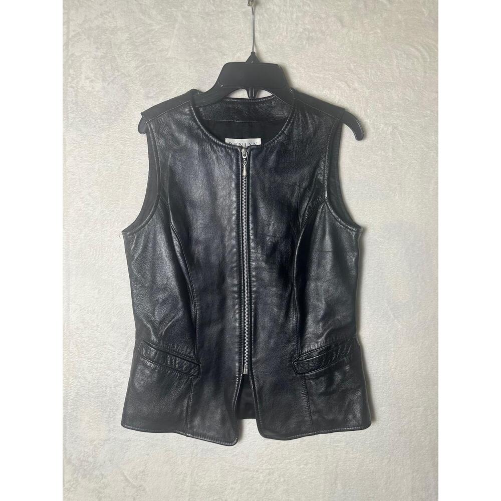 Black Leather Vest